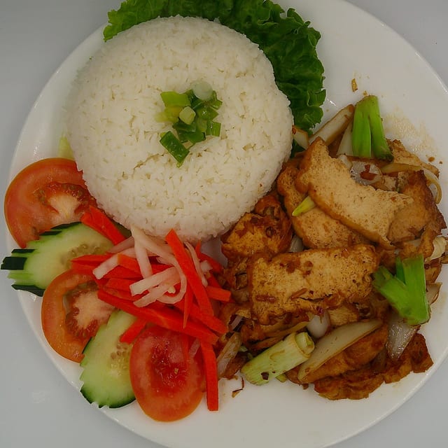 Stir Fried Lemongrass Tofu With Rice #5.