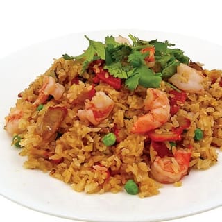 Combination Fried Rice #8 (Chicken, Shrimp, Chinese Sausage, BBQ Pork)
