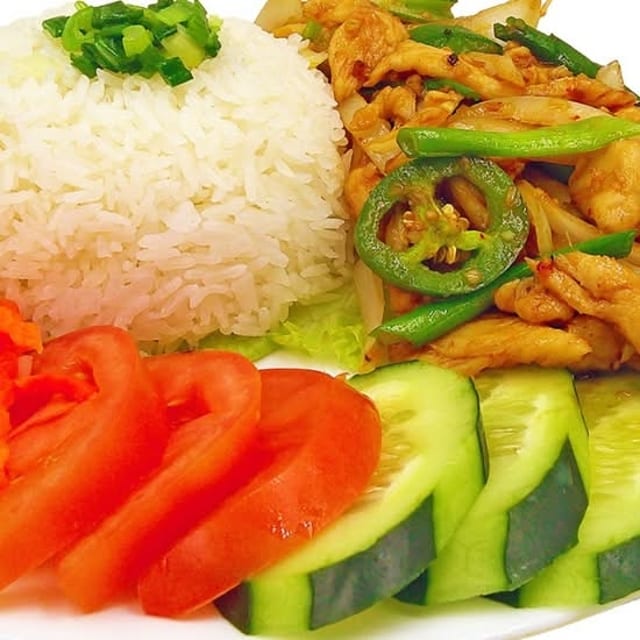 Stir Fried Lemongrass Chicken With Rice #3.